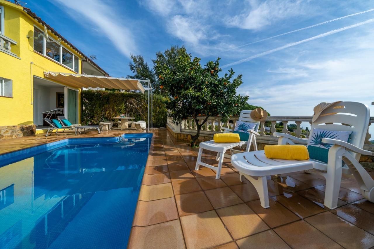 Villa Vista Lux, Piscina Privada Y Zona Exterior Con Vista Mar Tossa de Mar Buitenkant foto